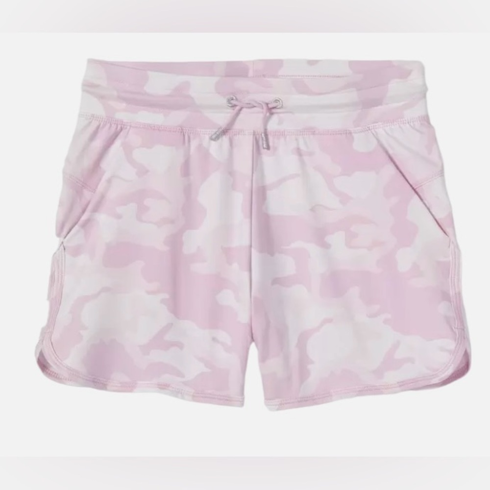 All in Motion girls Pink Camouflage shorts